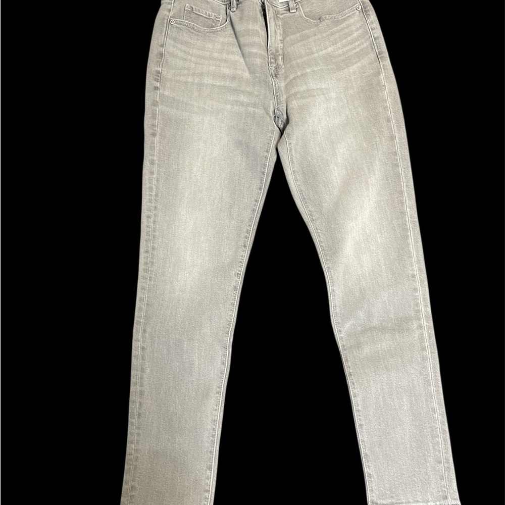 LOFT Gray Skinny Mid Rise Jeans Modern Fit